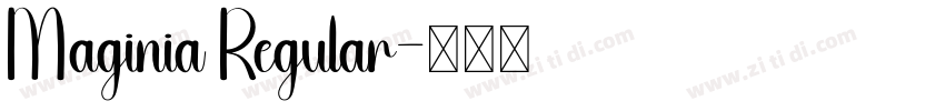 Maginia Regular字体转换